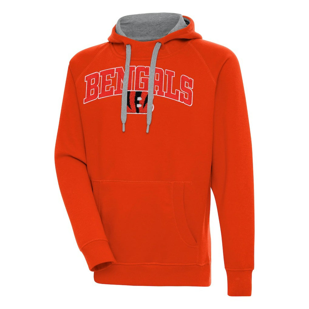 Cincinnati Bengals Antigua Victory Pullover Hoodie Orange