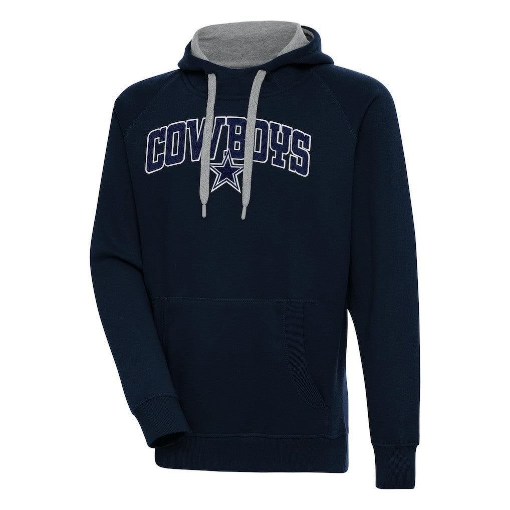Dallas Cowboys Antigua Victory Pullover Hoodie Navy