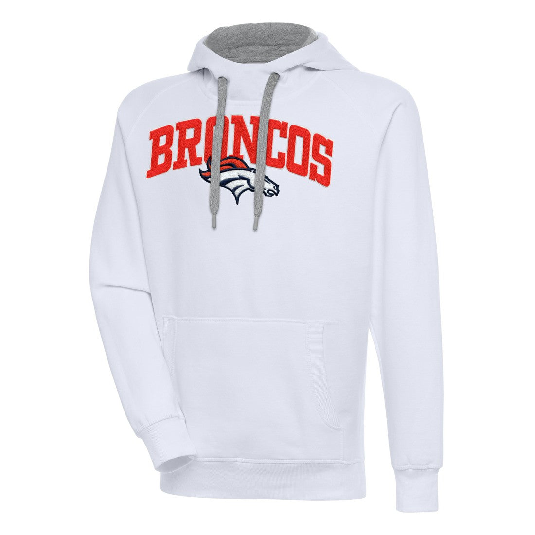 Denver Broncos Antigua Victory Pullover Hoodie White