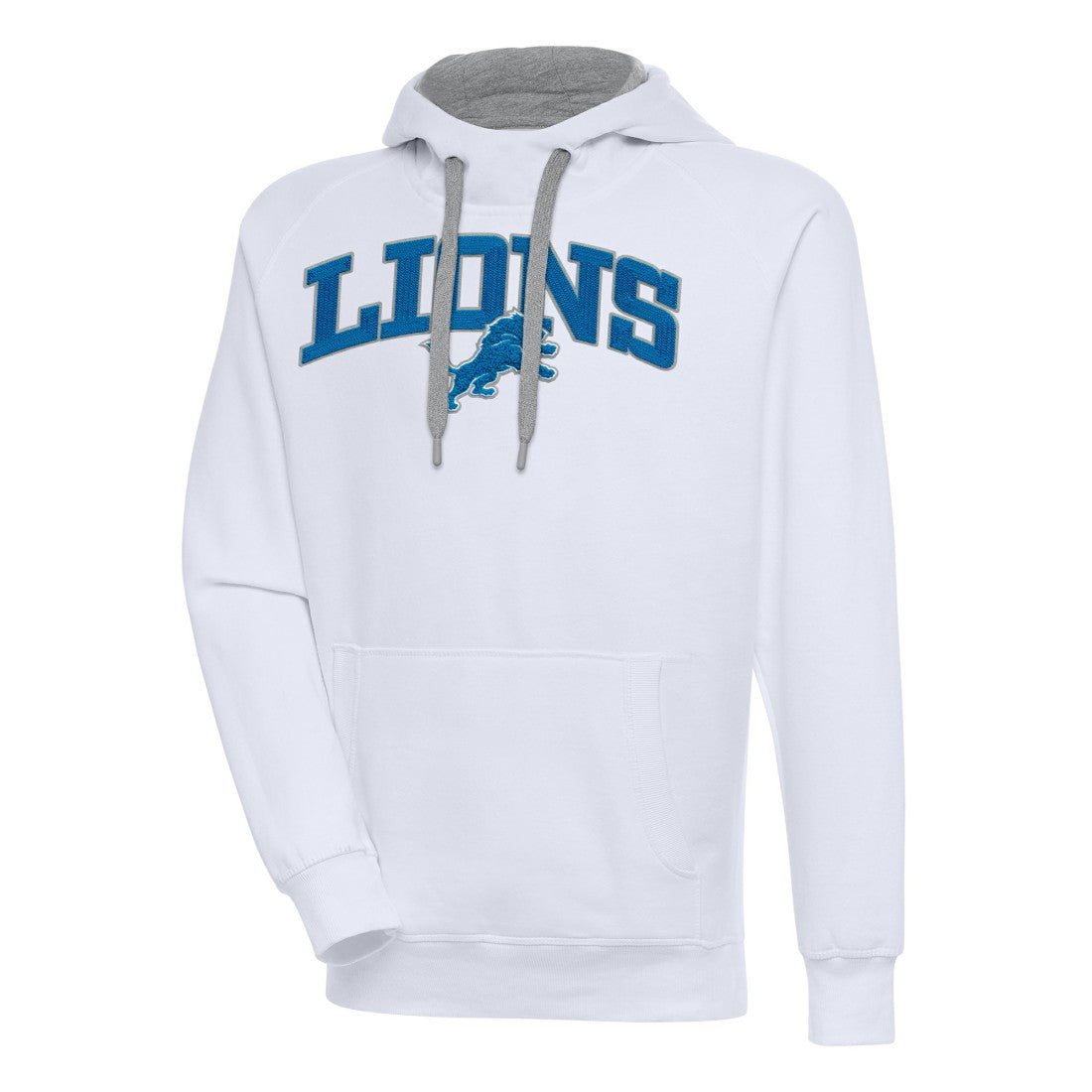 Detroit Lions Antigua Victory Pullover Hoodie White