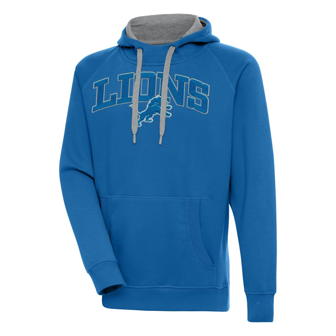 Detroit Lions Antigua Victory Pullover Hoodie Blue