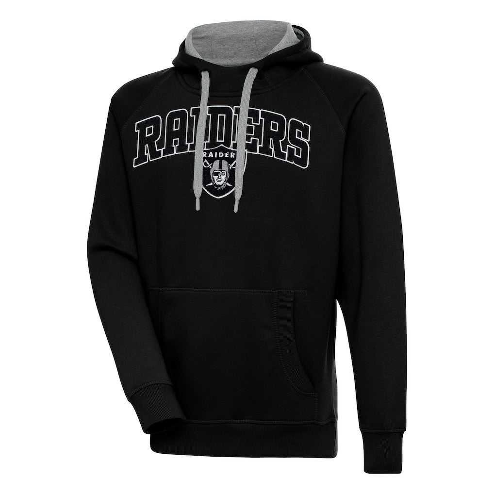 Las Vegas Raiders Antigua Victory Pullover Hoodie Black