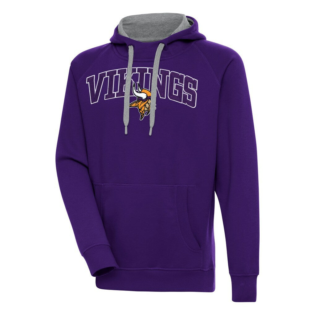 Minnesota Vikings Antigua Victory Pullover Hoodie Purple