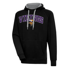Minnesota Vikings Antigua Victory Pullover Hoodie Black