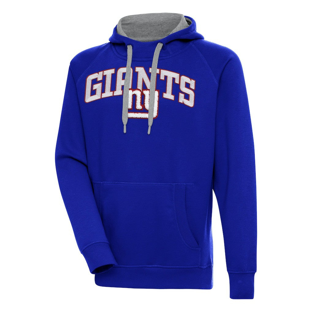 New York Giants Antigua Victory Pullover Hoodie Royal