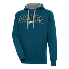 Philadelphia Eagles Antigua Victory Pullover Hoodie Midnight Green