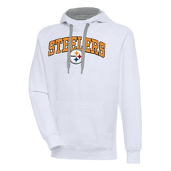 Pittsburgh Steelers Antigua Victory Pullover Hoodie White