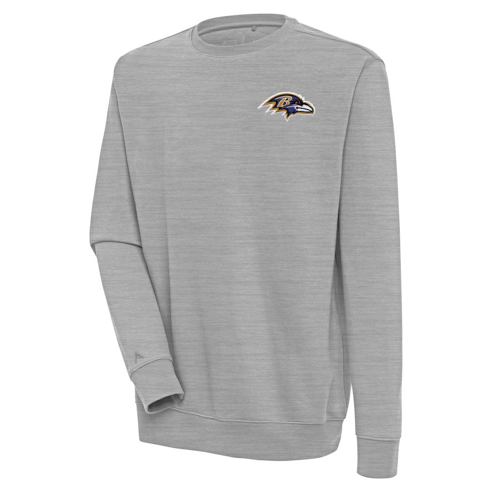 Baltimore Ravens Antigua Victory Pullover Sweatshirt Heather Gray