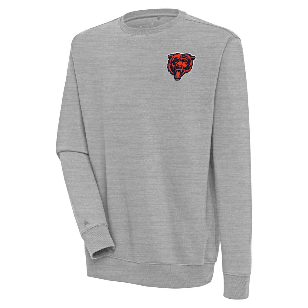 Chicago Bears Antigua Victory Pullover Sweatshirt Heather Gray
