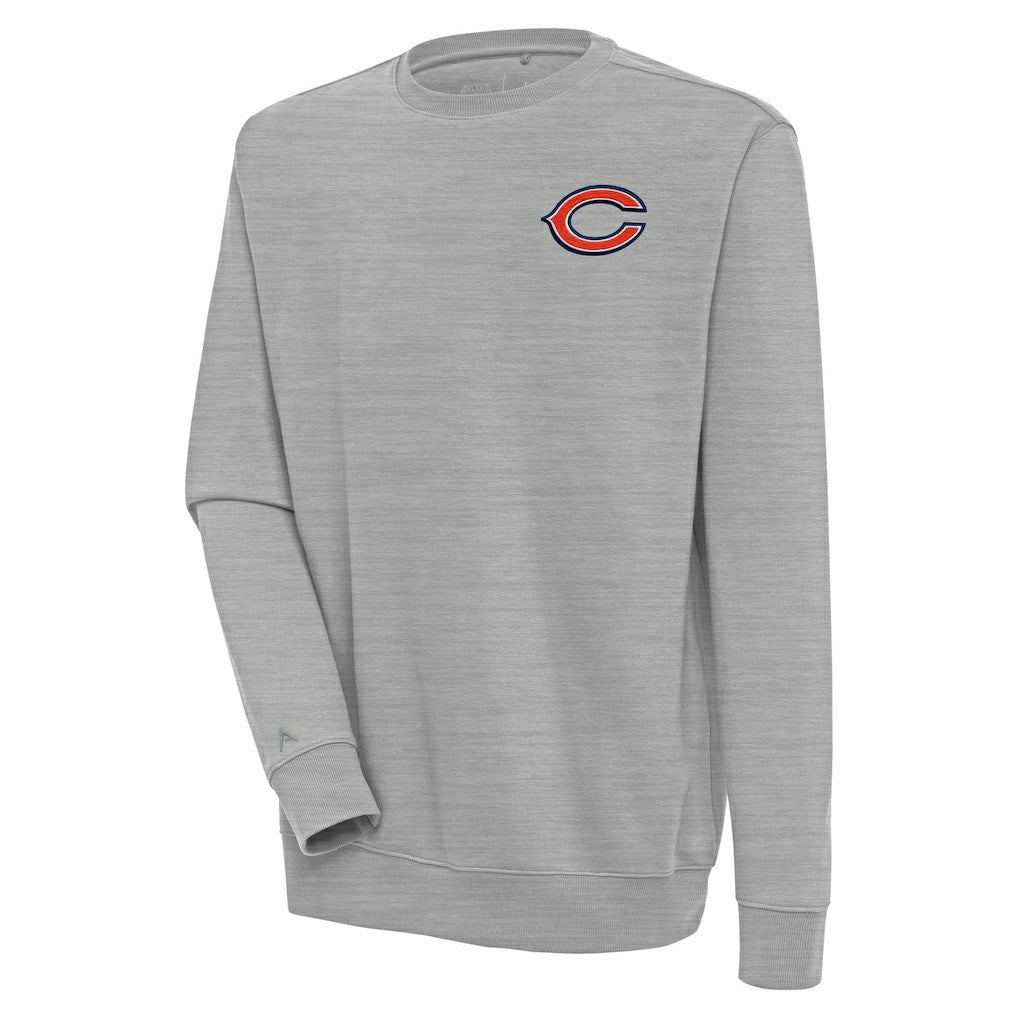 Chicago Bears Antigua Victory Pullover Sweatshirt Heather Gray