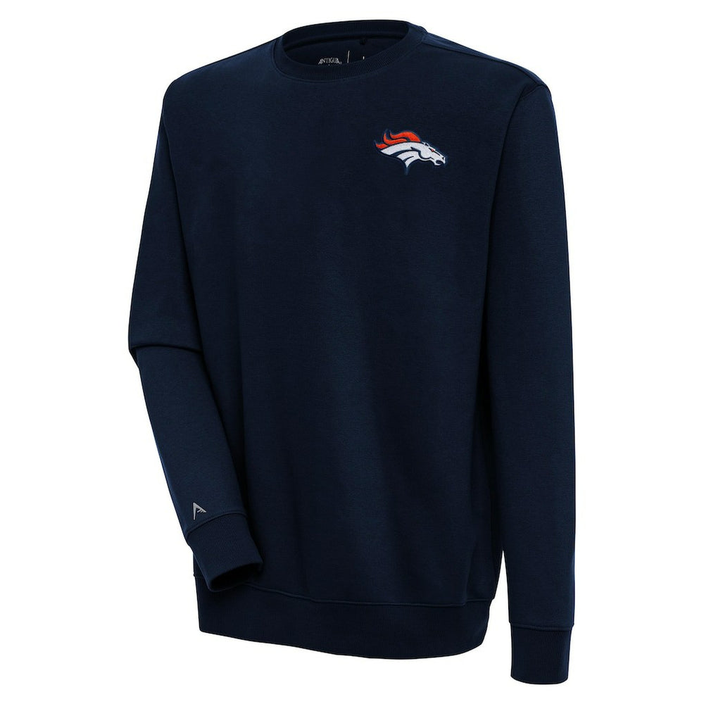 Denver Broncos Antigua Victory Pullover Sweatshirt Navy
