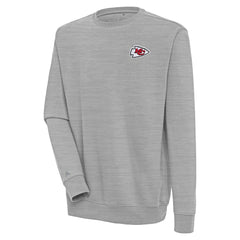 Kansas City Chiefs Antigua Victory Pullover Sweatshirt Heather Gray