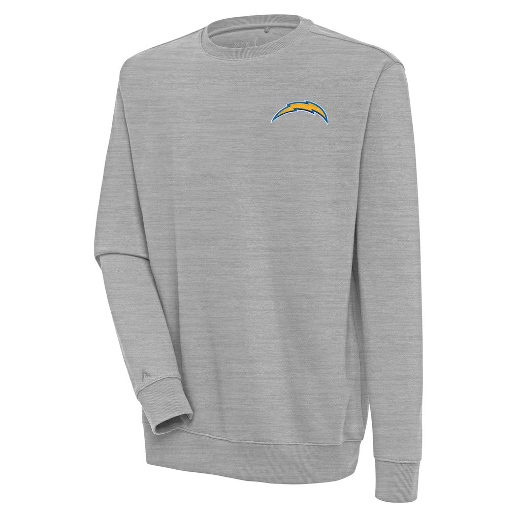 Los Angeles Chargers Antigua Victory Pullover Sweatshirt Heather Gray