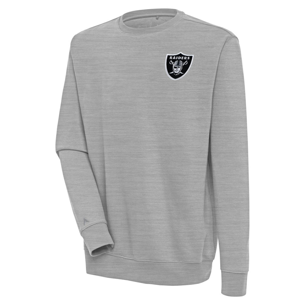 Las Vegas Raiders Antigua Victory Pullover Sweatshirt Heather Gray
