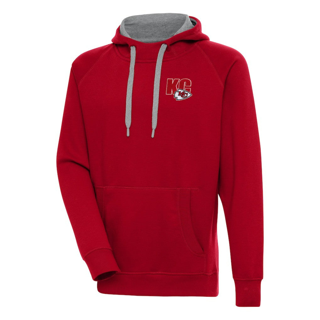 Kansas City Chiefs Antigua Victory Pullover Hoodie Red