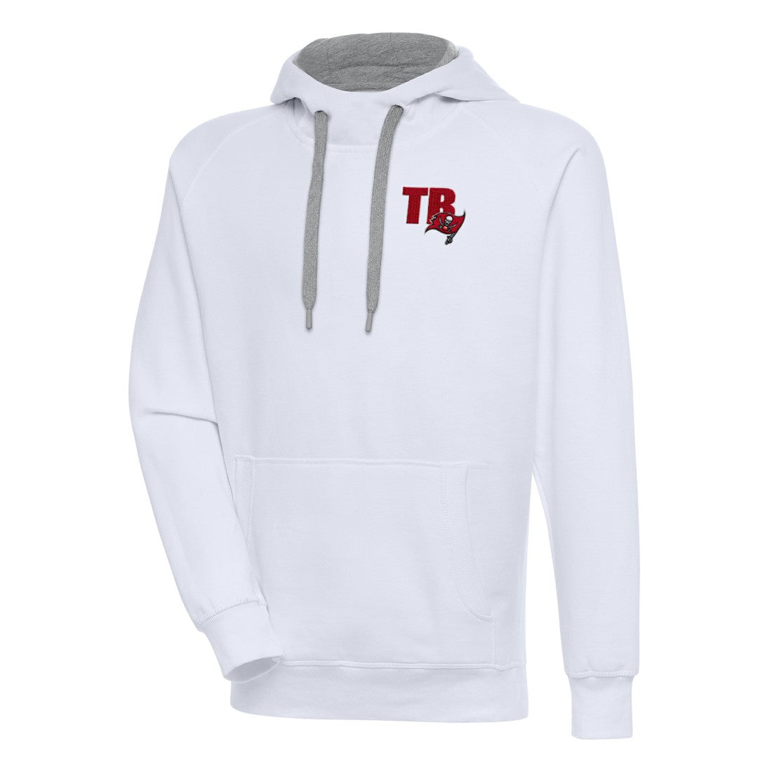 Tampa Bay Buccaneers Antigua Victory Pullover Hoodie White