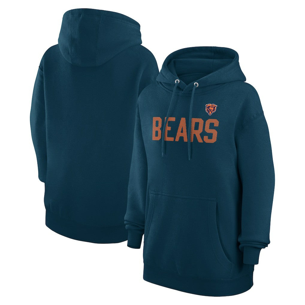 Chicago Bears G-III 4Her by Carl Banks Women's Dot Print Pullover Hoodie Navy