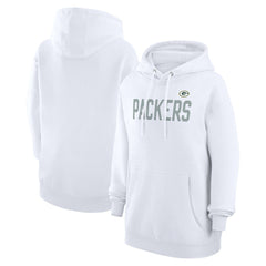 Green Bay Packers G-III 4Her by Carl Banks Women's Dot Print Pullover Hoodie White