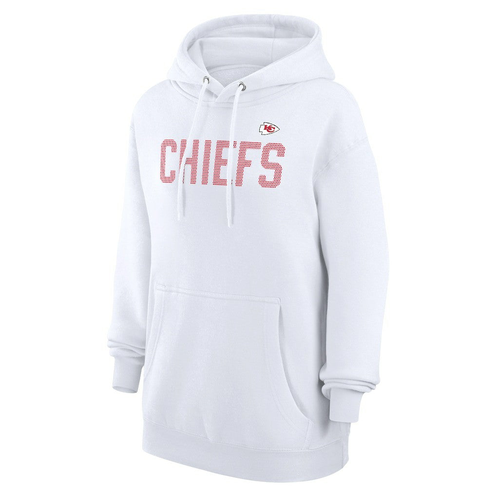 Kansas City Chiefs G-III 4Her by Carl Banks Women's Dot Print Pullover Hoodie White