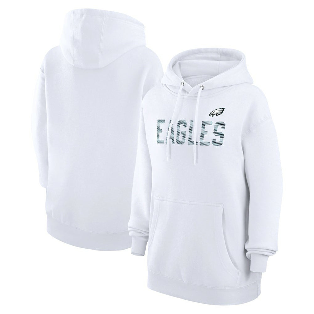 Philadelphia Eagles G-III 4Her by Carl Banks Women's Dot Print Pullover Hoodie White