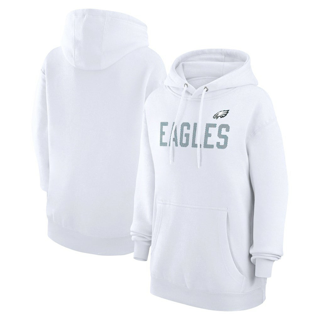 Philadelphia Eagles G-III 4Her by Carl Banks Women's Dot Print Pullover Hoodie White