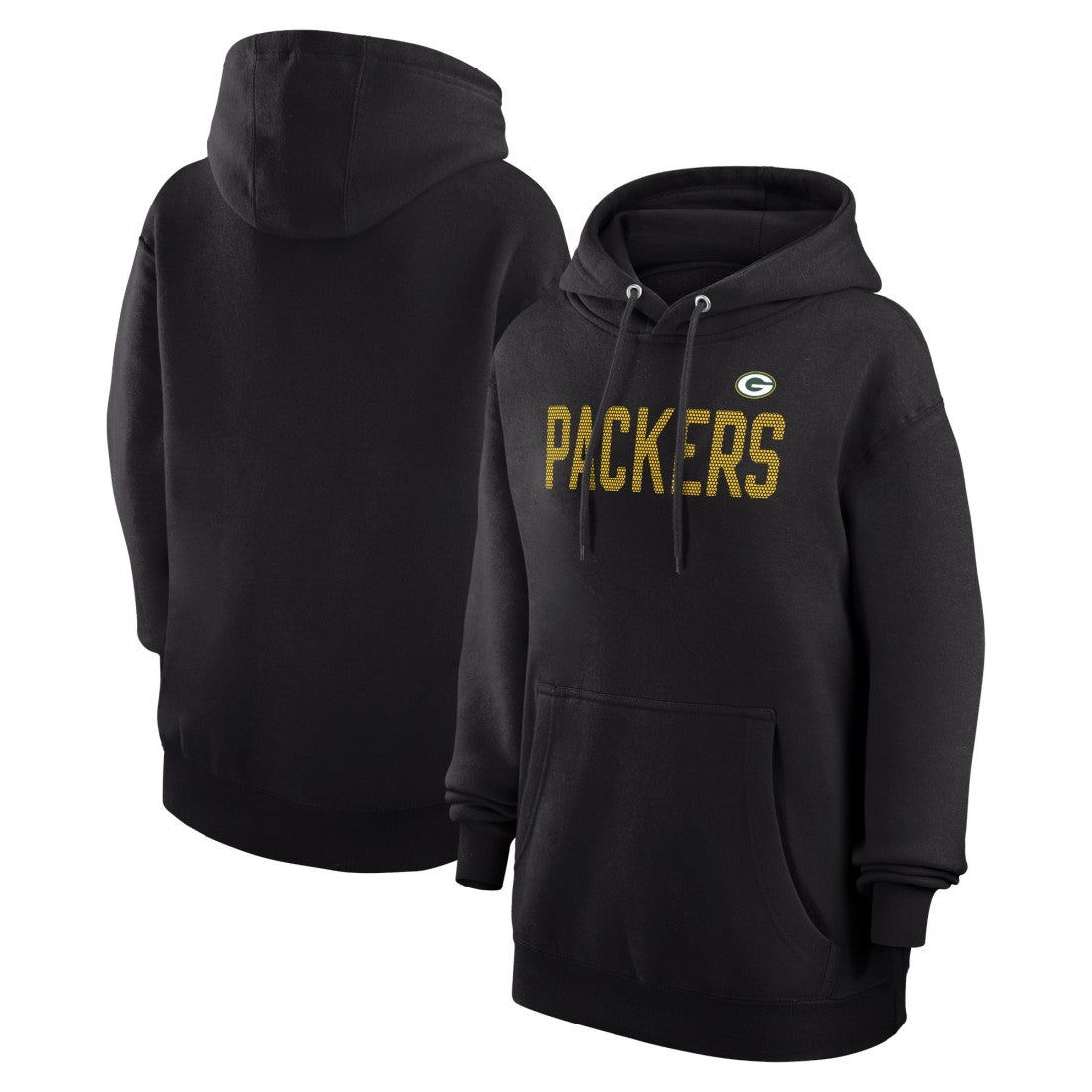 Green Bay Packers G-III 4Her by Carl Banks Women's Dot Print Pullover Hoodie Black