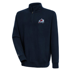 NHL Colorado Avalanche Antigua Victory Quarter-Zip Pullover Top - Navy