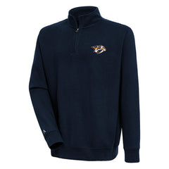 NHL Nashville Predators Antigua Victory Quarter-Zip Pullover Top - Navy