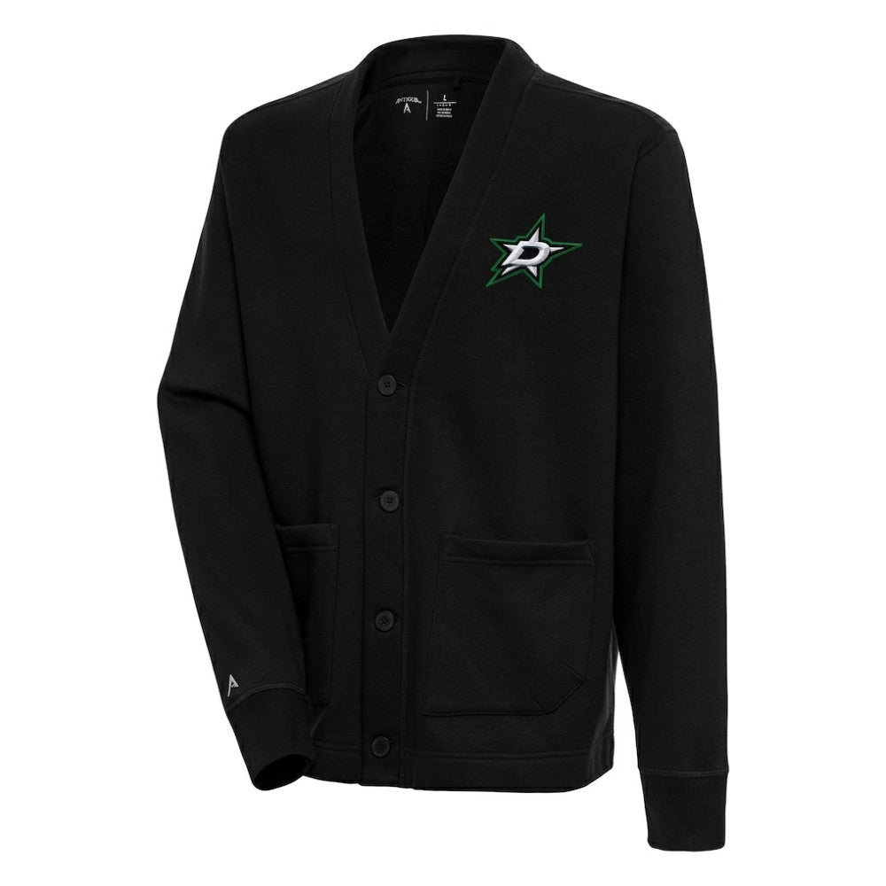 NHL Dallas Stars Antigua Victory Cardigan - Black
