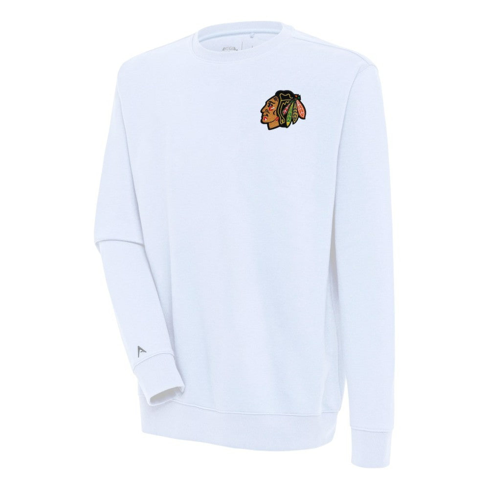 NHL Chicago Blackhawks Antigua Victory Pullover Sweatshirt - White