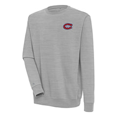 NHL Montreal Canadiens Antigua Victory Pullover Sweatshirt - Heather Gray