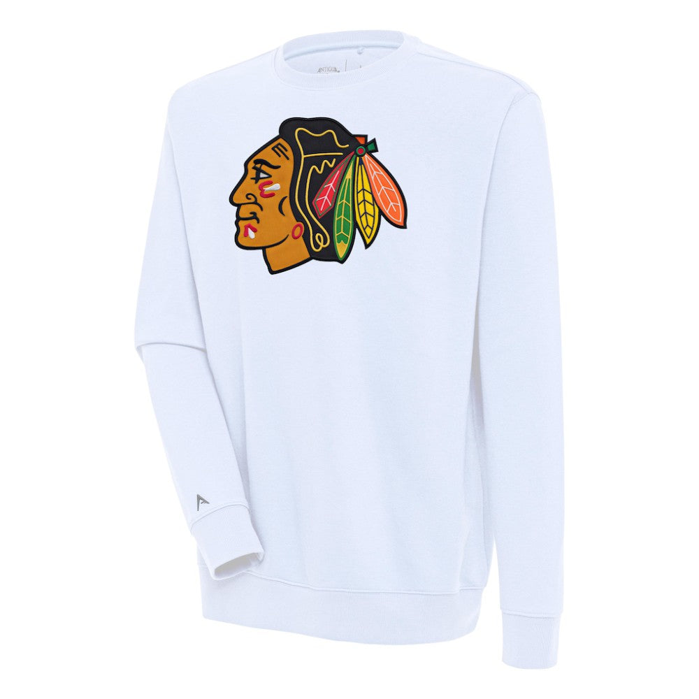 NHL Chicago Blackhawks Antigua Victory Pullover Sweatshirt - White