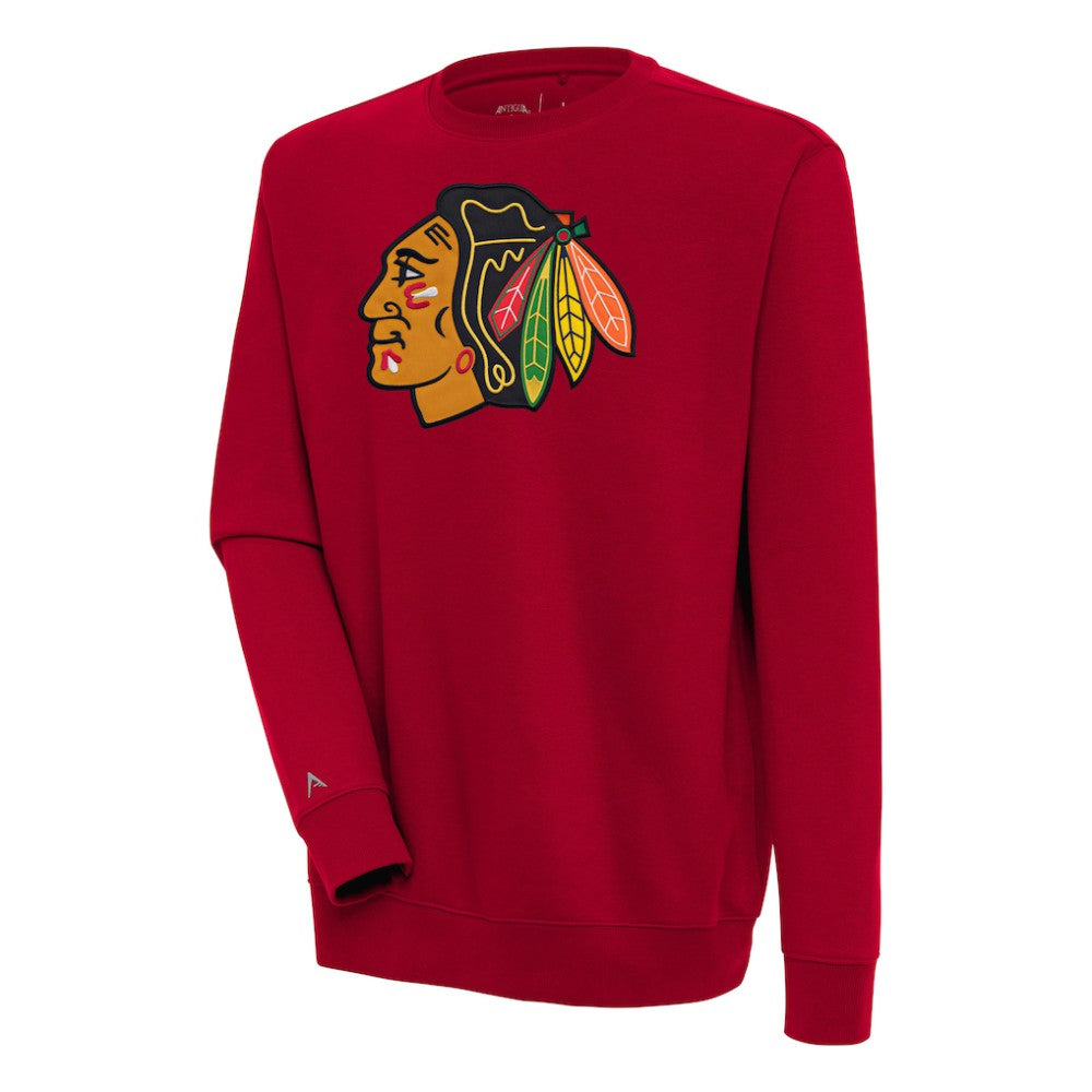 NHL Chicago Blackhawks Antigua Victory Pullover Sweatshirt - Red