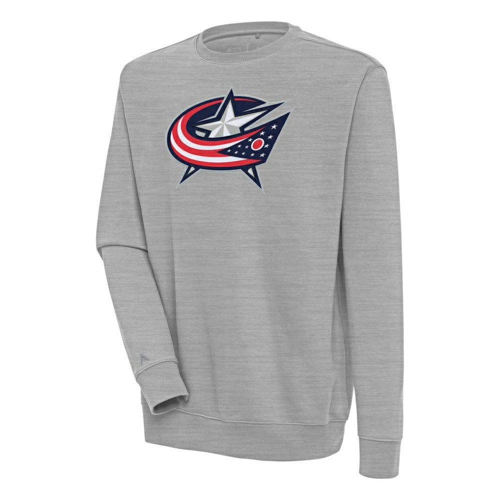 NHL Columbus Blue Jackets Antigua Victory Pullover Sweatshirt - Heather Gray