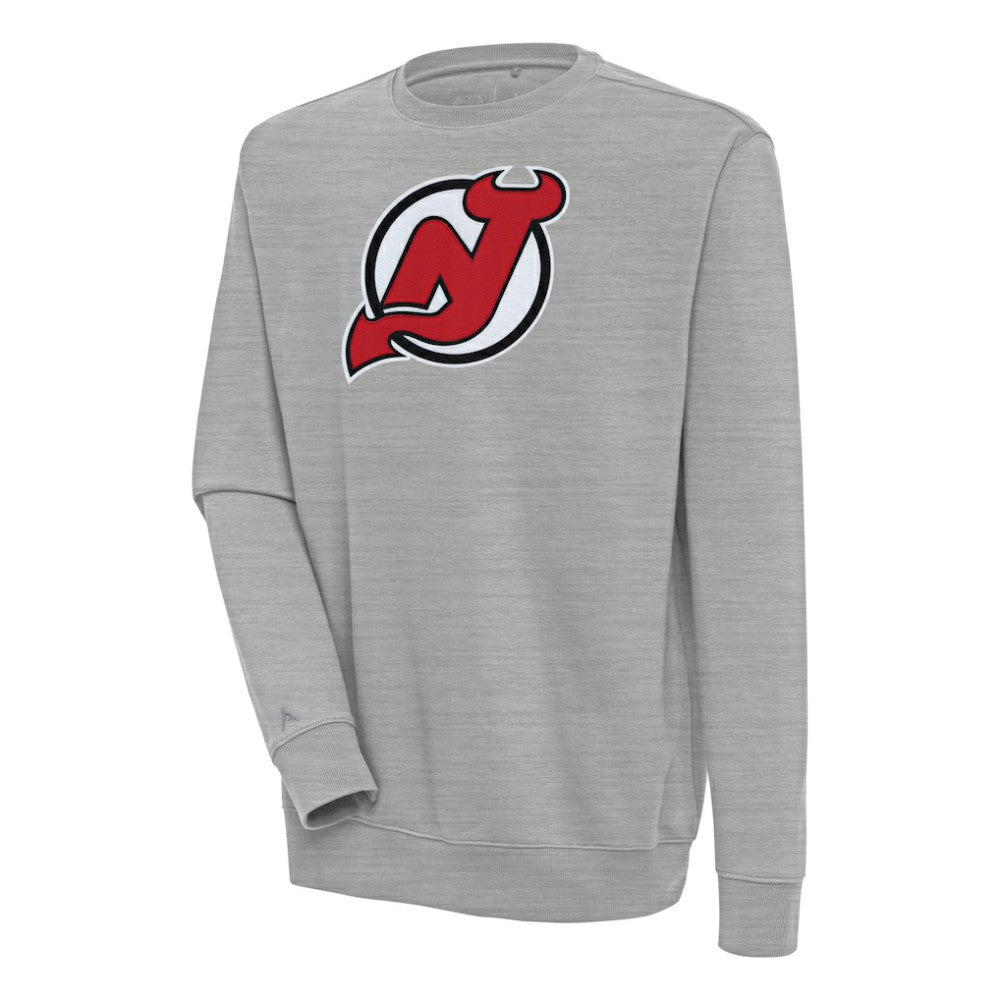 NHL New Jersey Devils Antigua Victory Pullover Sweatshirt - Heather Gray