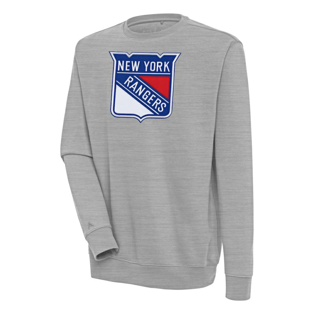 NHL New York Rangers Antigua Victory Pullover Sweatshirt - Heather Gray