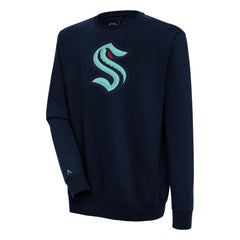 NHL Seattle Kraken Antigua Victory Pullover Sweatshirt - Deep Sea Blue