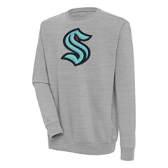 NHL Seattle Kraken Antigua Victory Pullover Sweatshirt - Heather Gray