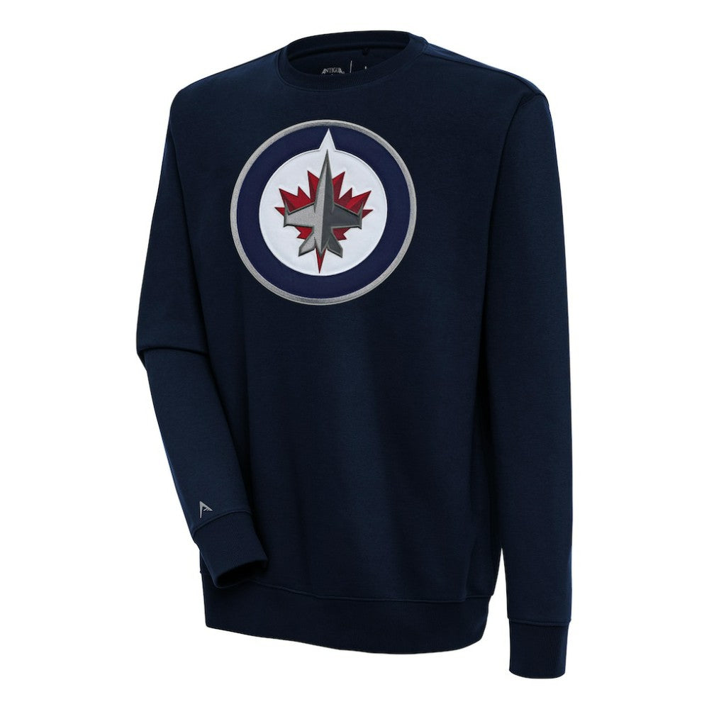 NHL Winnipeg Jets Antigua Victory Pullover Sweatshirt - Navy