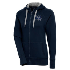 Dallas Cowboys Antigua Women's Victory Full-Zip Hoodie Navy
