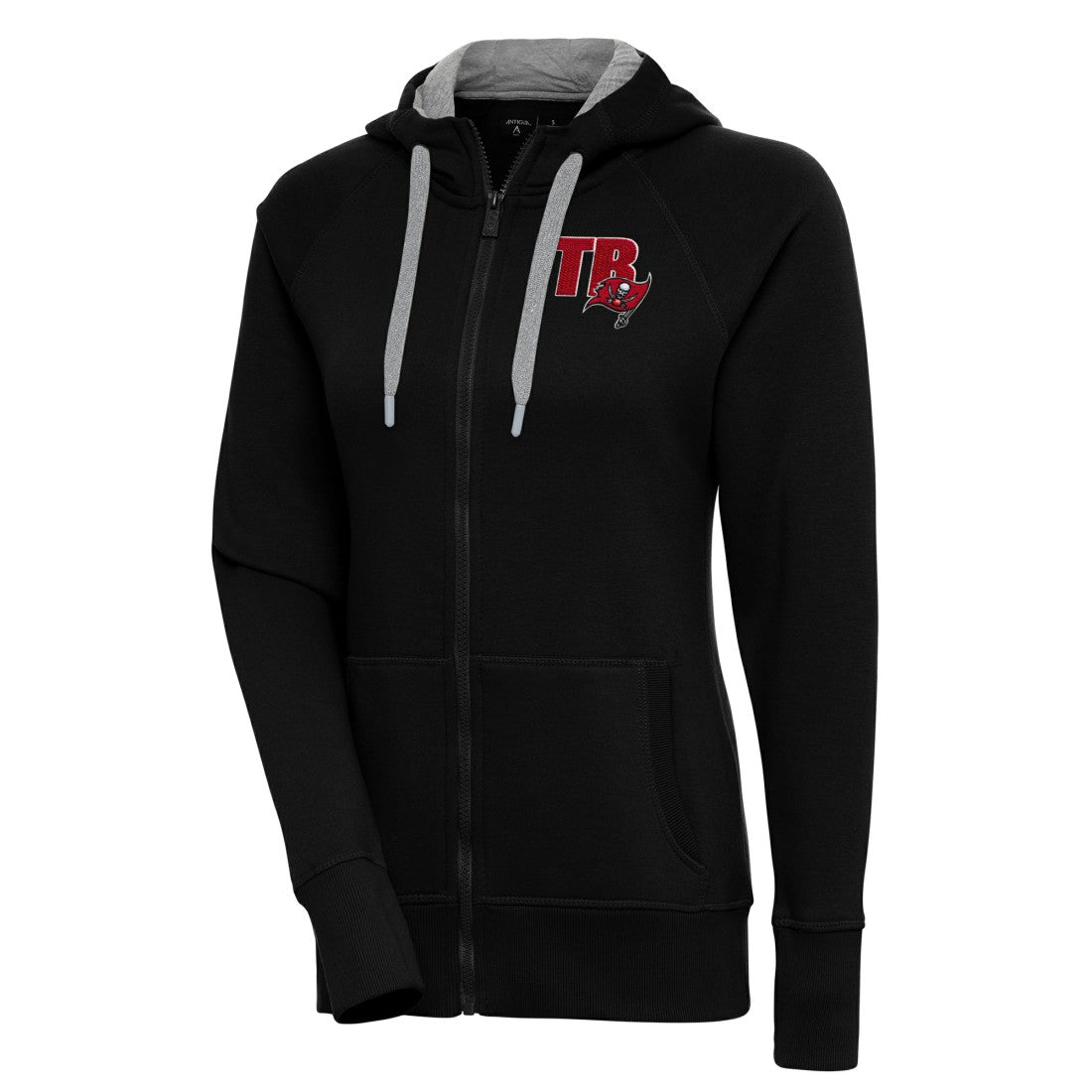 Tampa Bay Buccaneers Antigua Women's Victory Full-Zip Hoodie Black