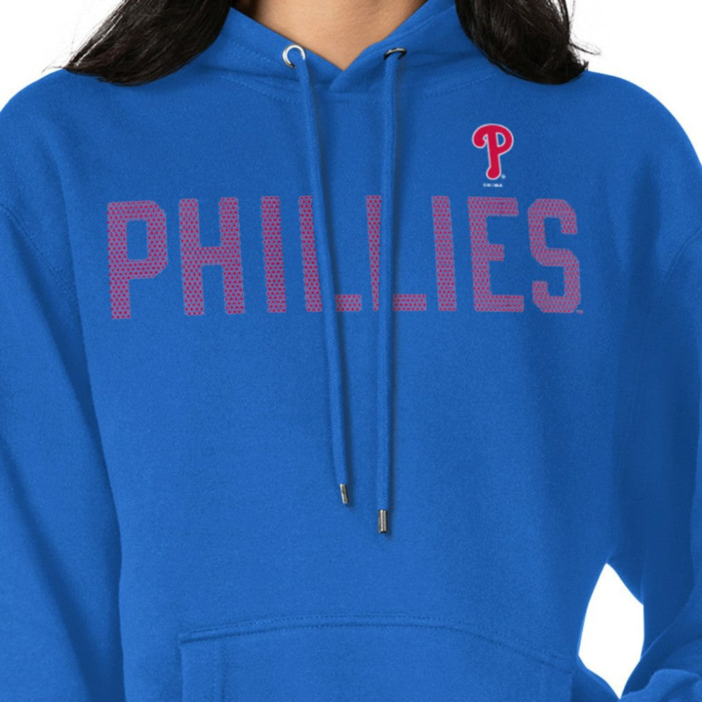 Philadelphia Phillies G-III 4Her by Carl Banks Women's Dot Print Pullover Hoodie - Royal Hoodies