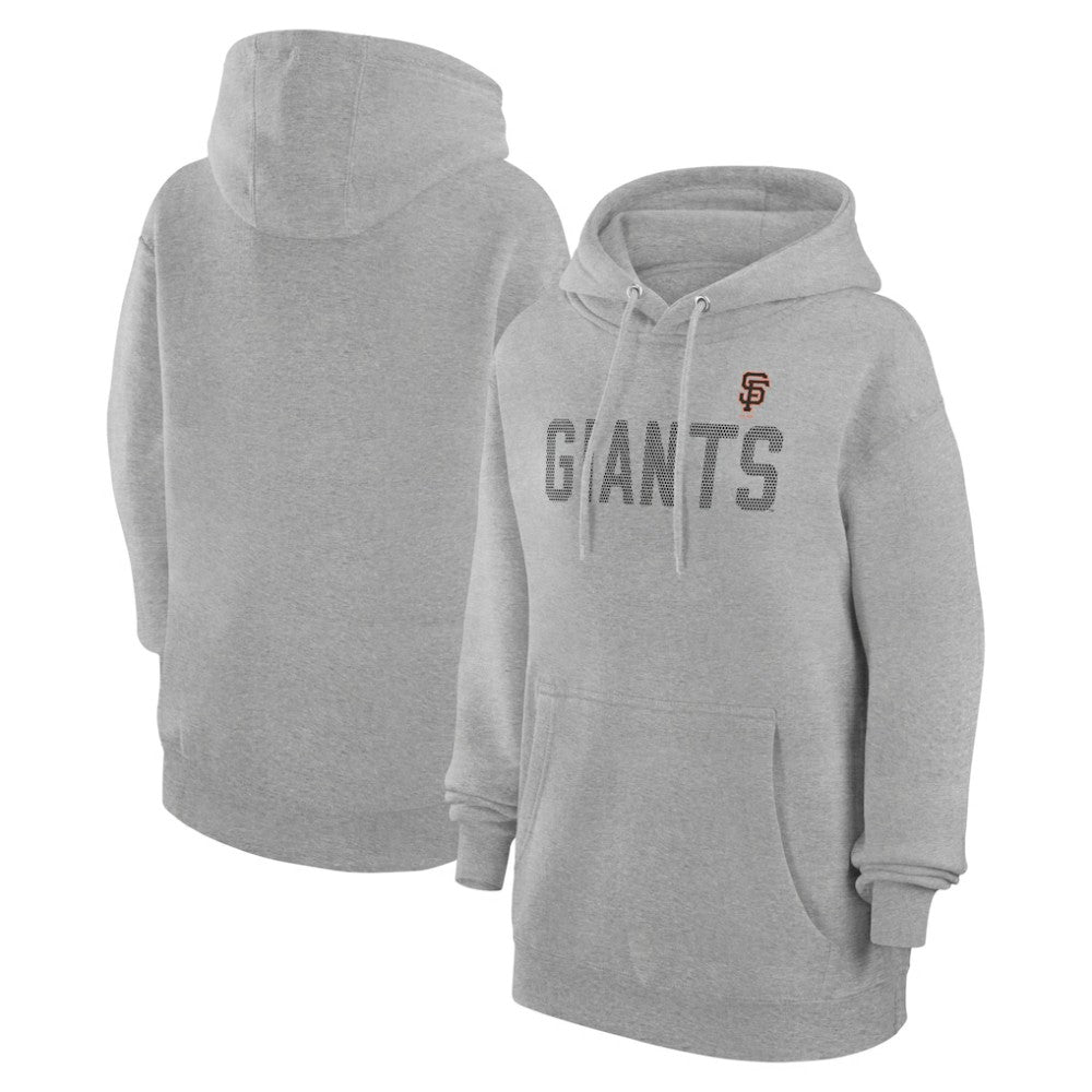 San Francisco Giants G-III 4Her by Carl Banks Women's Dot Print Pullover Hoodie - Gray Hoodies