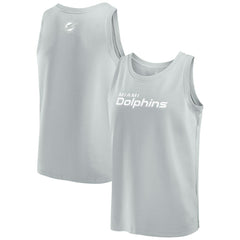 Miami Dolphins Elements Tank Top Gray