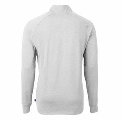 Green Bay Packers Cutter & Buck Big & Tall Adapt Eco Knit Quarter-Zip Pullover Top Heather Gray