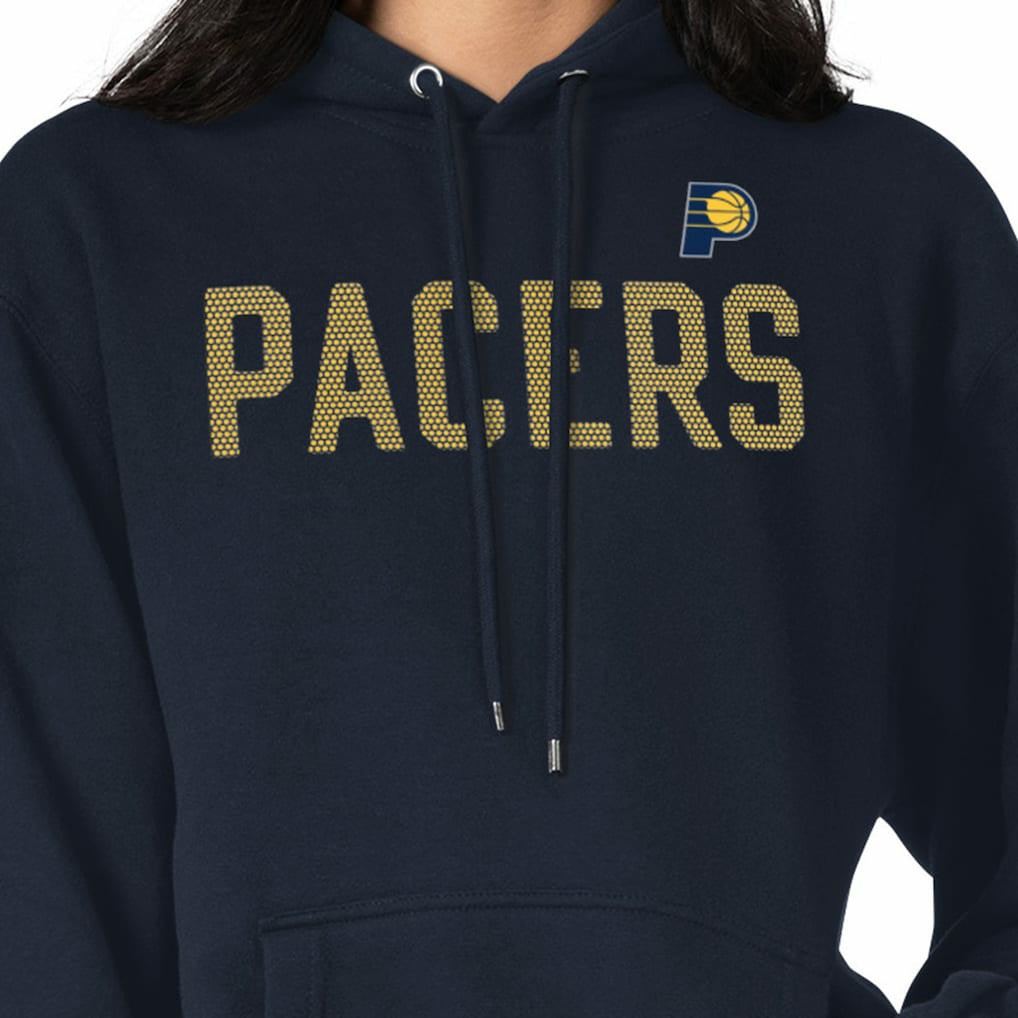 Indiana Pacers G-III 4Her by Carl Banks Women's Dot Print Pullover Hoodie Navy