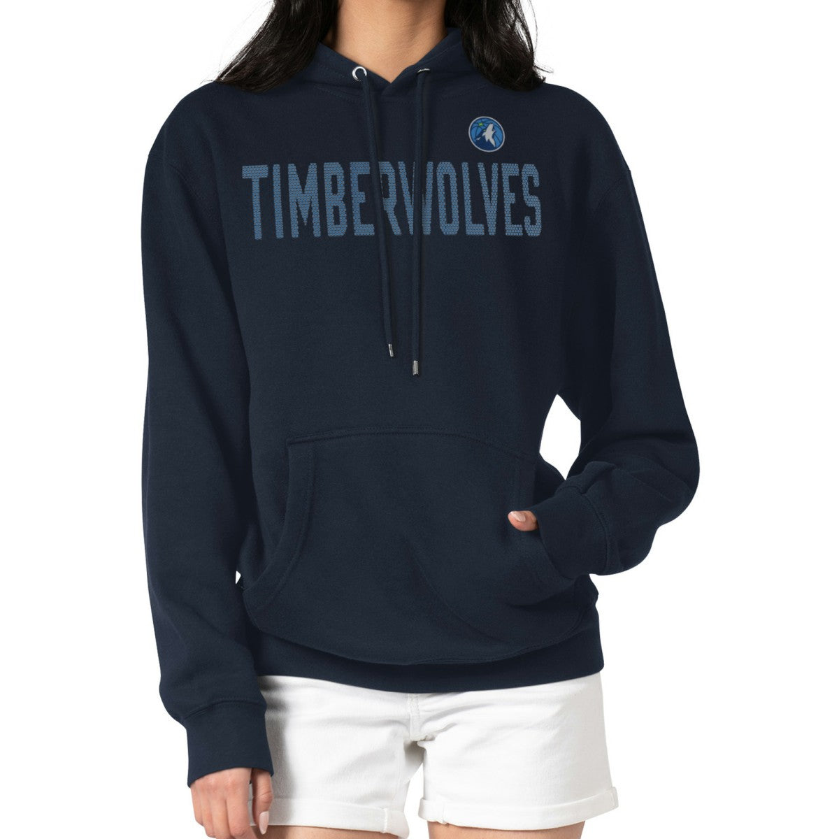 Minnesota Timberwolves G-III 4Her by Carl Banks Women's Dot Print Pullover Hoodie Navy