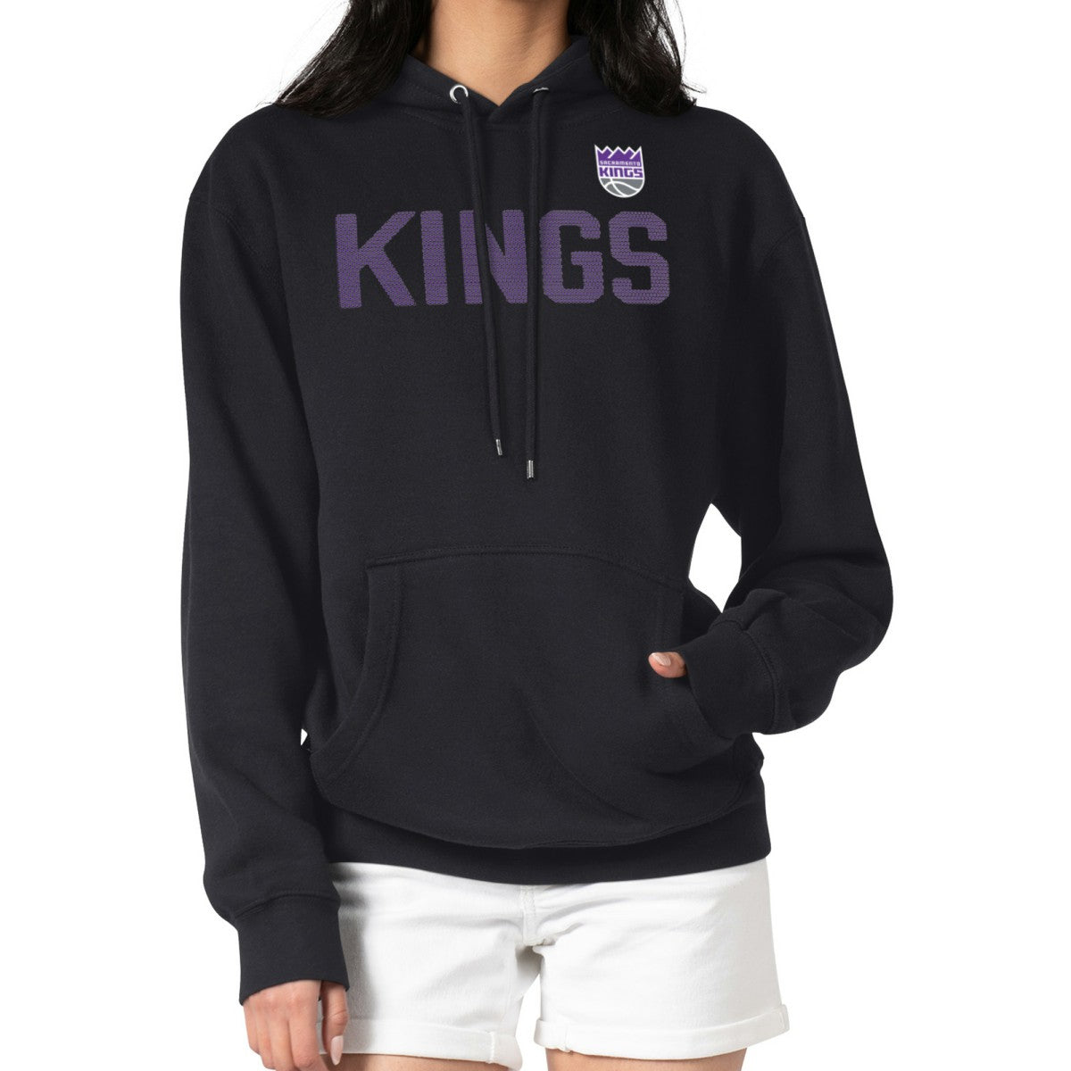 Sacramento Kings G-III 4Her by Carl Banks Women's Dot Print Pullover Hoodie Black