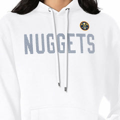 Denver Nuggets G-III 4Her by Carl Banks Women's Dot Print Pullover Hoodie White