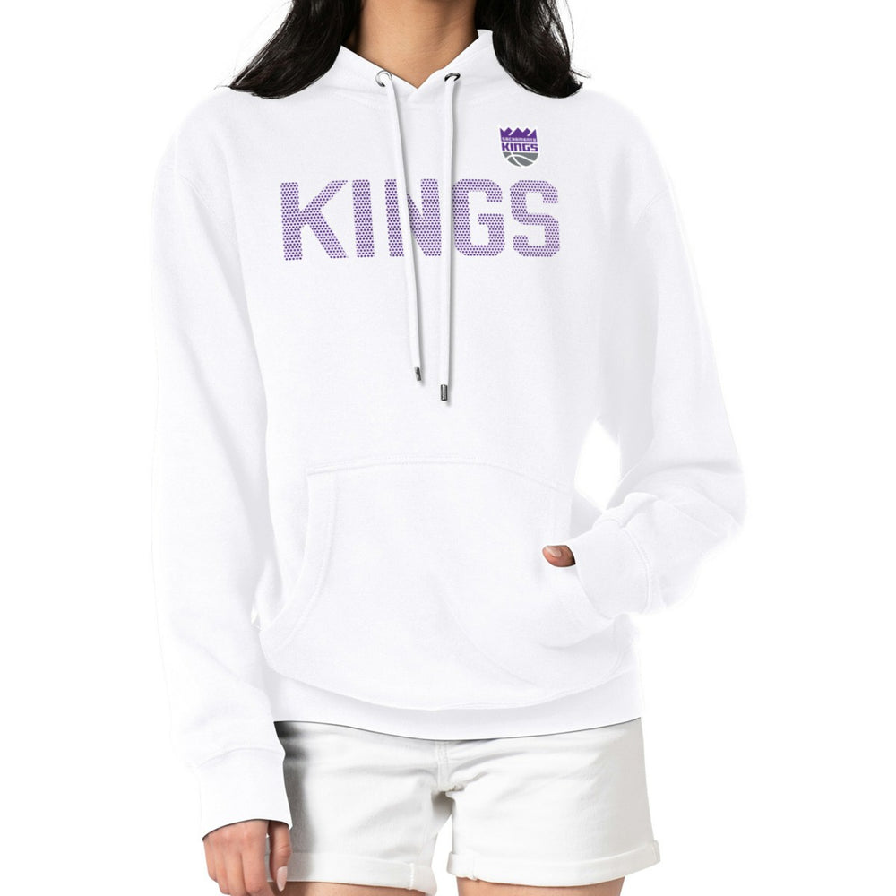 Sacramento Kings G-III 4Her by Carl Banks Women's Dot Print Pullover Hoodie White